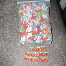 Loose Cherry Shaped Multicolor Glossy Nail charms