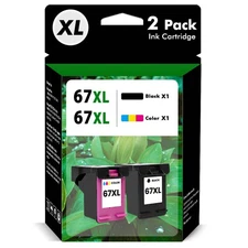 67XL Ink Cartridge for HP Ink 67 Deskjet 2700 2755 2752 4152 4155 Envy 6055 6455