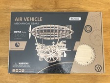 Robotime ROKR 3D Puzzle Wooden Air Vehicle Mechanical Gears LK702 Steam Punk