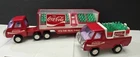 Vintage Buddy L Coca Cola Advertising Semi Truck and Delivery Truck toys