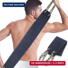 Exfoliating Back Scrubber for Shower, 38 Inches Long Back Exfoliator with Two Ha