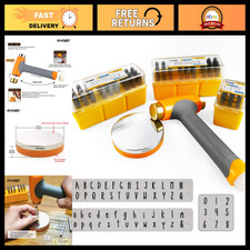 65 Pack Metal Stamps Kit for Jewelry DIY - Art Fonts, 1/8" 3mm Stamping Tools