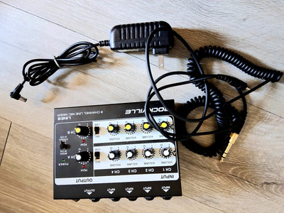 Rockville LINE8 USB 8 Channel Mic/Line Mixer w/ USB Computer Recording Interface