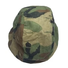 US Military Helmet Cover Woodland Camo Paratrooper Ground Troop X-Small/Small