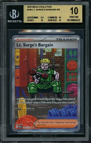 Lt. Surge's Bargain graded BGS 10 for sale on eBay