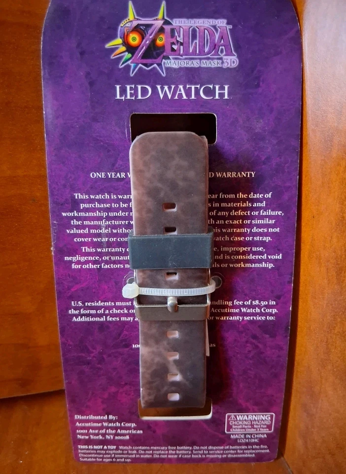 Legend of Zelda Majora's Mask LED Watch Accutime 2015 Brand New - Image 3 of 3