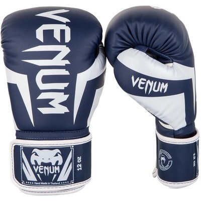 Elite Boxing Gloves Boxhandschuhe, Weiß/Navy Blau, 8 Oz