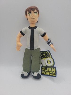 Ben 10 Alien Force 9" Ben Plush Toy Cartoon Network NWT Rare