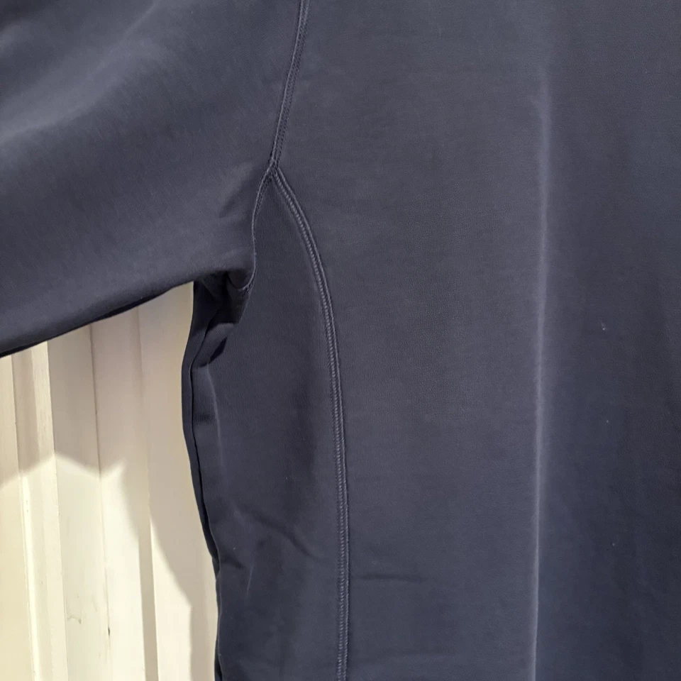 Cutter & Buck Men's Gray Cotton V-Neck Sweatshirt Pullover, Size 2XL Navy Blue - Image 3 of 4