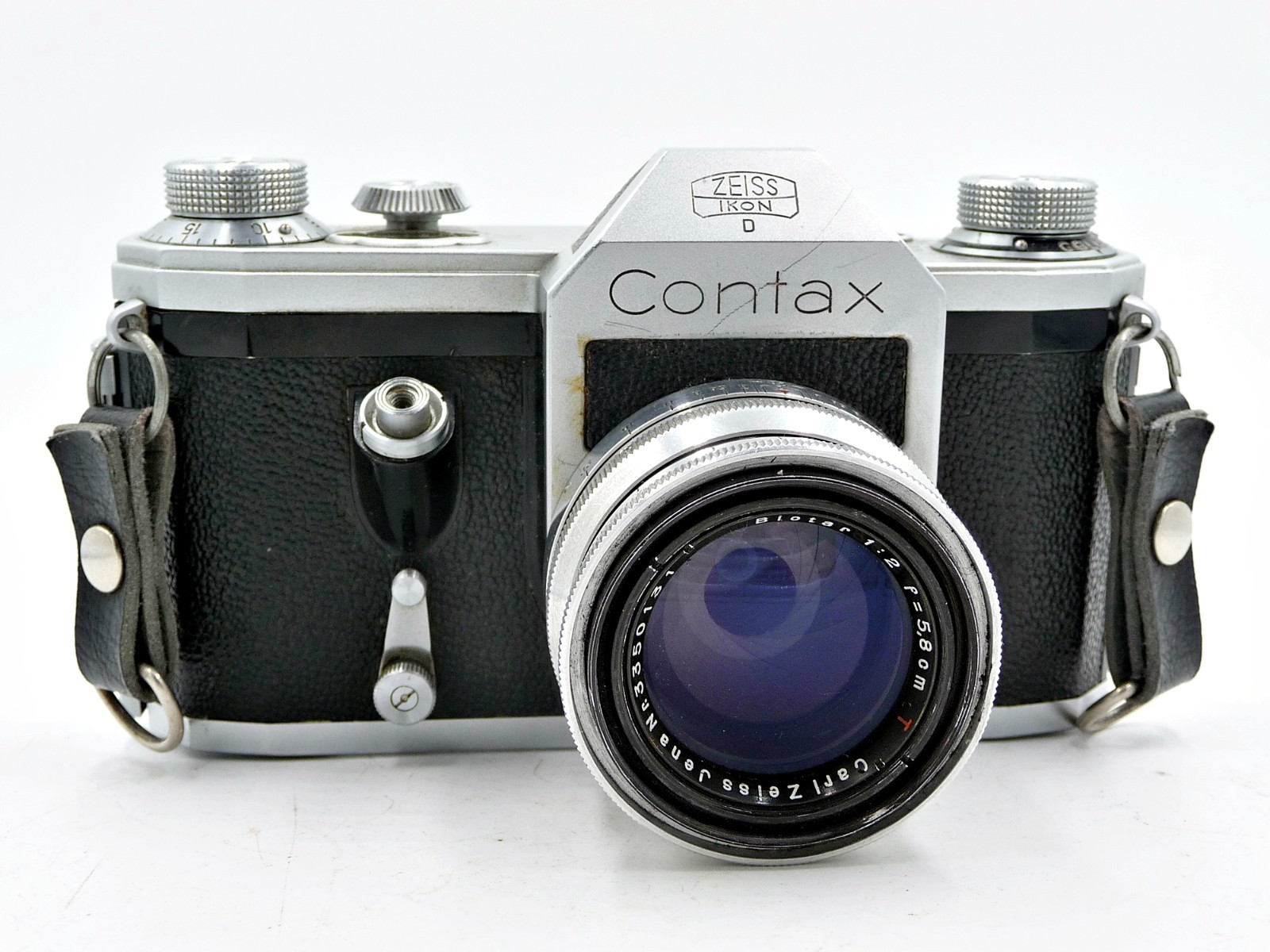 Zeiss Rings Zeiss Ikon Contax D camera with Carl Zeiss Jena Biotar 58mm f2 lens ...