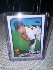 Topps 1989 Paul Gibson Rookie #583 Detroit Tigers MLB Baseball Trading Card. rookie card picture