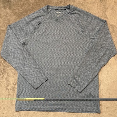 Rhone Shirt Mens Large Blue Reign Long Sleeve Performance Training Athleisure