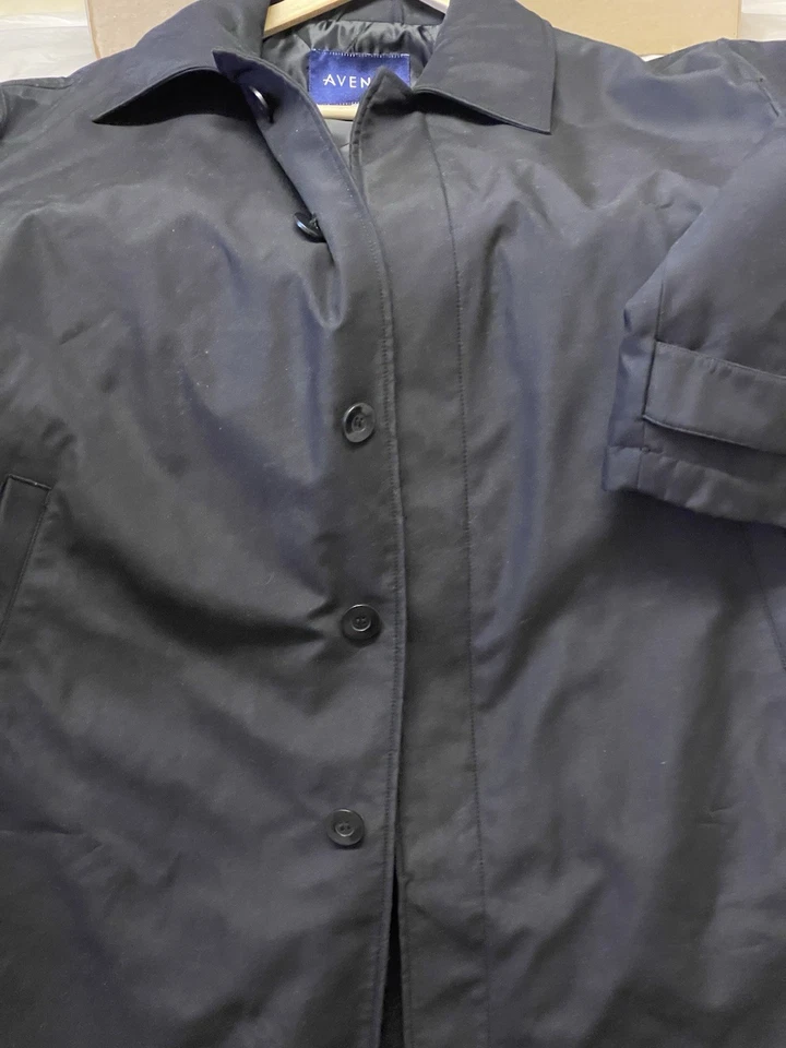 AVENUE-Casaco de ervilha de inverno forrado térmico-MASCULINO - Tamanho-Reino Unido-(48”-GRANDE)-EUR-58”-EU.S-48” - Imagem 4 de 4