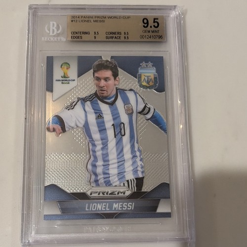Panini 2014 Prizm World Cup Lionel Messi #12 BGS 9.5 Argentina Soccer