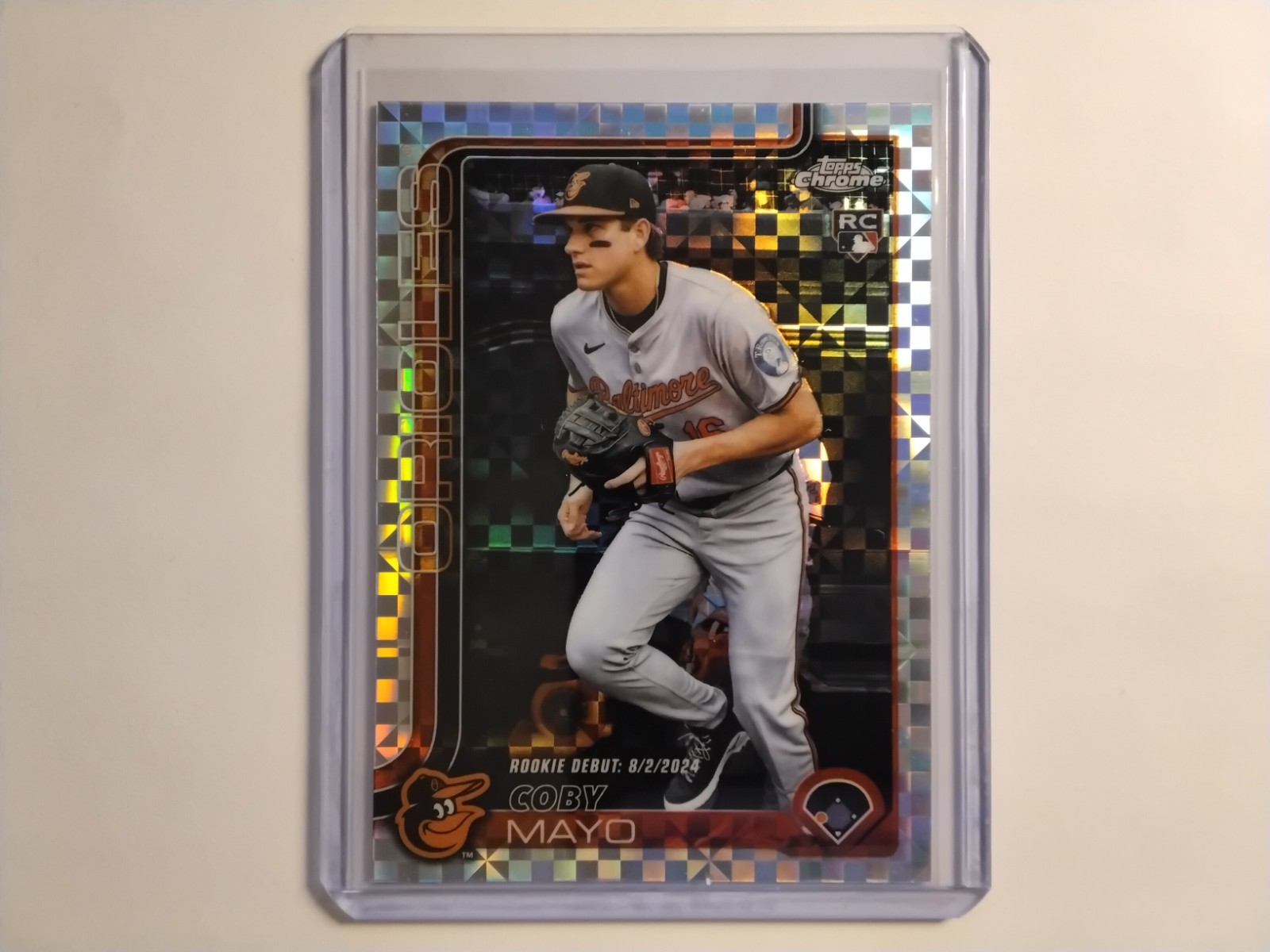 2025 Topps Chrome Update Rookie Debut Coby Mayo (RC) #USC94 X-Fractor Orioles