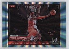 2021 Donruss Franchise Features Holo Teal Laser Shai Gilgeous-Alexander #25 oh4