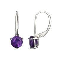 Cavill Ohrringe Damen Sambia Amethyst 1,17Ct 925 Silber Rhodiniert