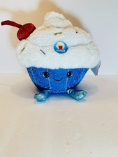 FAO Schwarz 11" Glow Brights Plush LED with Sound Cupcake Stuffed Toy Food Theme