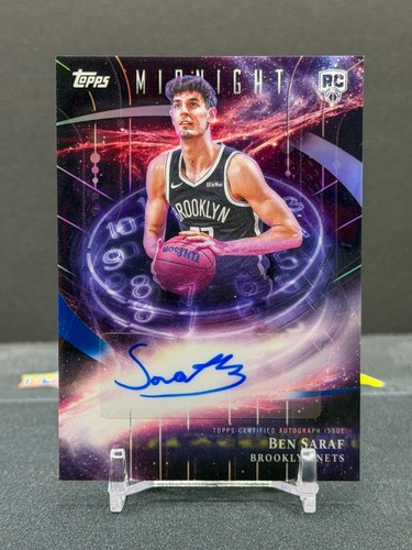 2025-26 Topps Midnight - Stroke of Midnight Autographs Rookies Ben Saraf RC Nets