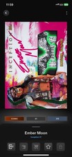 Topps Slam WWE 2021 Inception Magenta Signature Relic - Ember Moon 215cc ICONIC