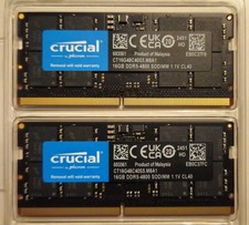 🔵 Crucial 16GB DDR5 4800MHz SODIMM Laptop RAM – CL40 – Fully Tested