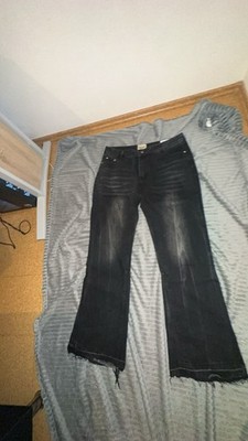 GALLERY DEPT. Jeans Schwarz Denim Boyfriend Gr. XXL Schrittlänge 74 cm