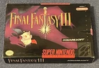 Final Fantasy III FF3 SNES w/ Box & Poster