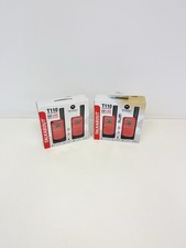 Lot Of 2 Motorola Talkabout T110 22-Channel Walkie Talkies Pair Red New