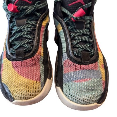 Jordan Mens Sz 7 XXXVI Black/Pink Washed Teal Low Basketball