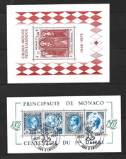 2 blocs timbres Monaco neufs **