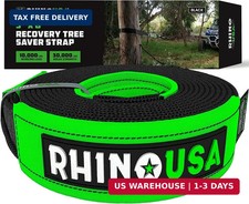 Rhino Usa Tree Saver Tow Strap 3in X 8ft - 31518lb Winch Extension 31518lb Rhino Usa Tree Saver Tow Strap 3in X 8ft - 31518lb Winch Extension 31518lb