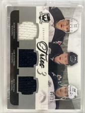 11-12 UD The Cup Jersey Trios Jets MARK SCHEIFELE / KLINGBERG / PAUL POSTMA /25