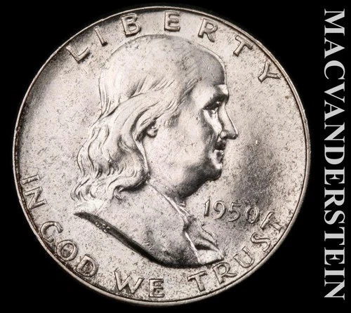 1950-P Franklin Half Dollar — photo from the most recent tracked eBay sale