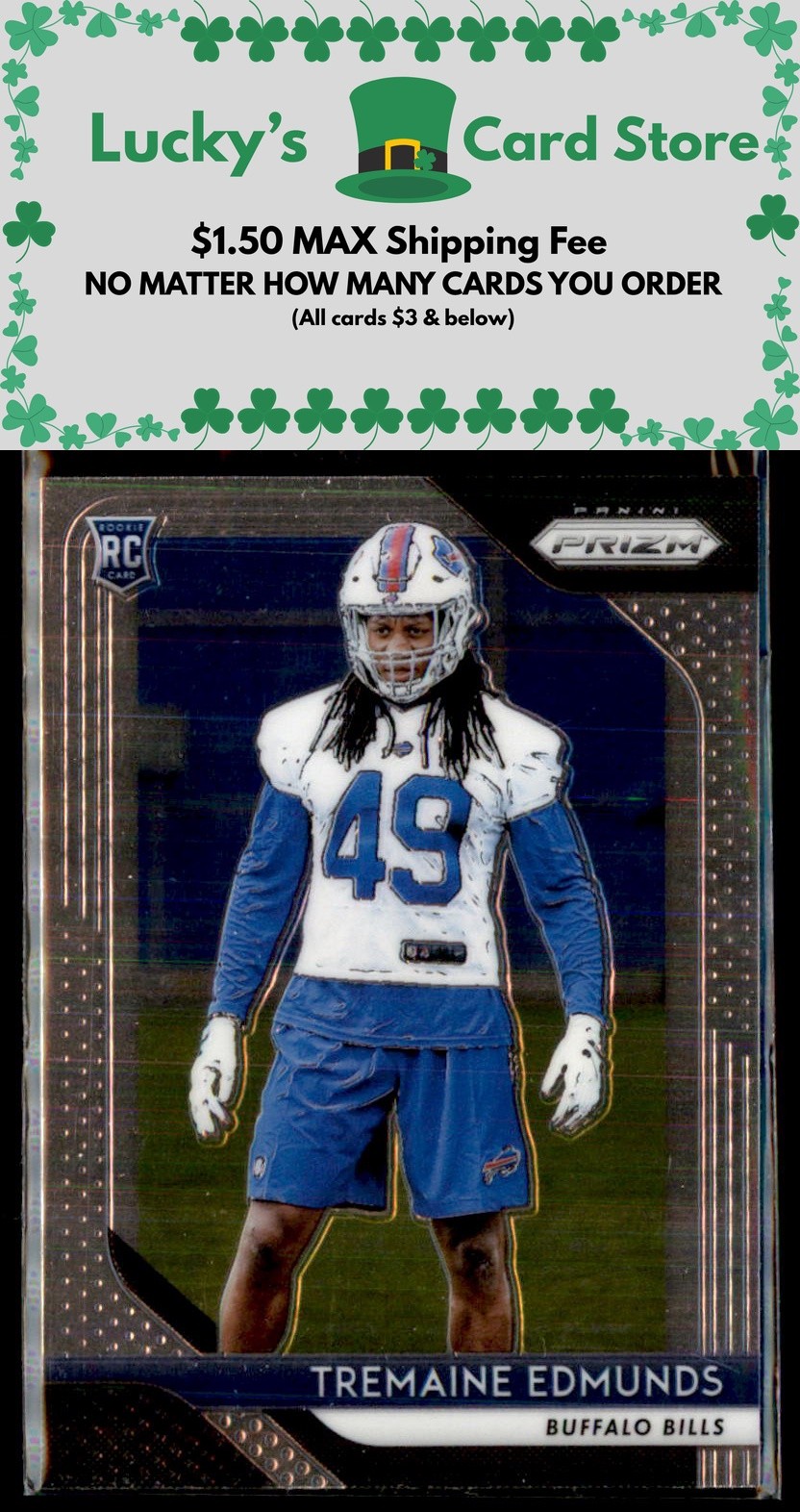 2018 Panini Prizm #247 Tremaine Edmunds Rookie