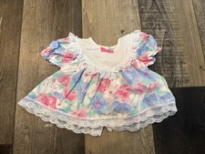 Vintage 90s Floral Baby Girl Dress Size 6-9 Months Easter/Spring