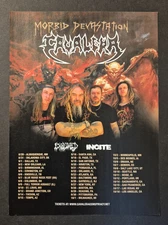 CAVALERA "Morbid Devastation U.S. Tour" Exhumed ~ Magazine Print/Promo Ad 2023