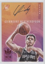 2019 Panini Court Kings Fresh Paint Ruby 24/99 Quinndary Weatherspoon Auto 1a07