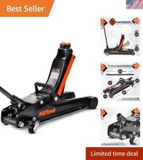 Luxury 2.5 Ton Low Profile Floor Jack - Effortless Lifting 3.4 To 14.6