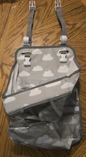 Maliton Hanging Diaper Caddy Large Nursery Organizer 8"x 10.5"x 18.5" Gray Cloud