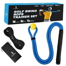 Golf Rope Swing Trainer Set-Golf Swing Training Aid,Improved Golfers Swing Blue