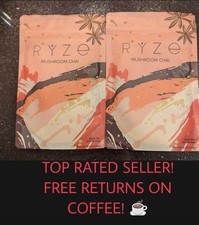 (2) RŸZE Mushroom Chai With 6 Adaptogenic Mushrooms Beverage Powder 