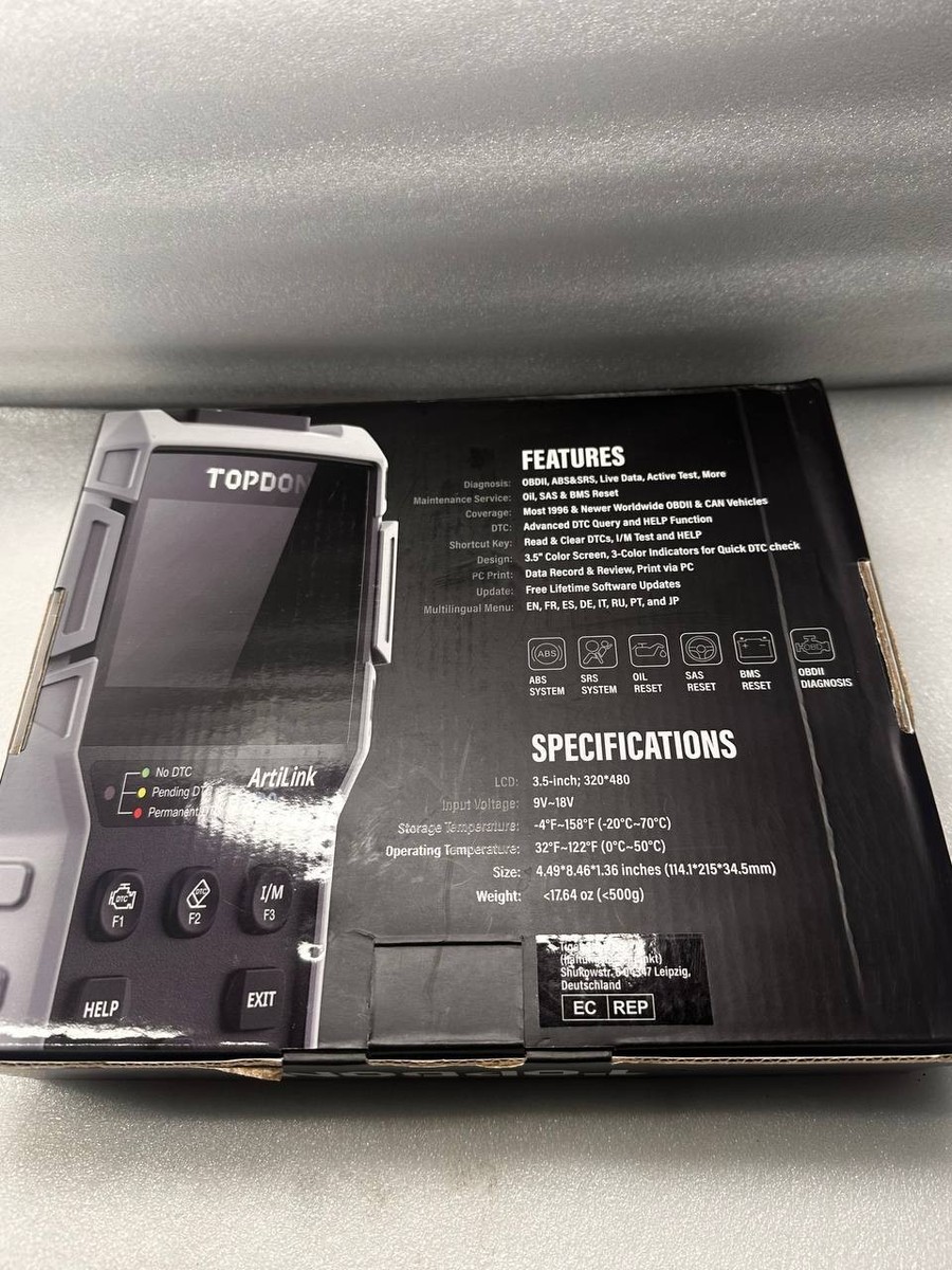 TOPDON ArtiLink 600 OBD2 Scanner Code Reader for sale online | eBay UK