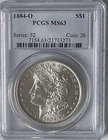 1884-O   Morgan Silver Dollar  -  PCGS MS63 - 90% Silver - ASW 0.7734 oz