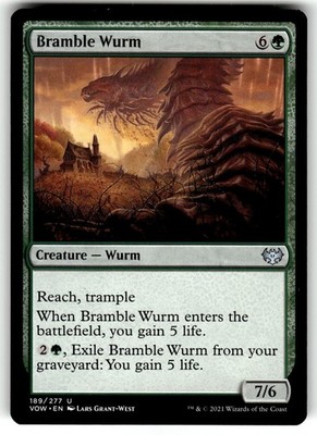 MTG Innistrad: Crimson Vow Card 189/277 Bramble Wurm