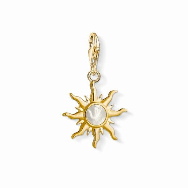 "Thomas Sabo Charm-AnhäNger \"Sonne Mit Perlmutt Stein\" Silber"-image