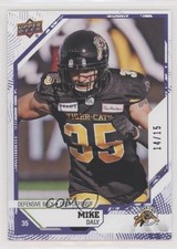 2019 Upper Deck CFL Purple 14/15 Mike Daly #81 1fd9