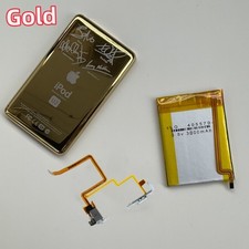 3800mAh Battery Gold Back Cover Upgrade kits iPod Classic 6 6.5 7 Video 5 5.5th