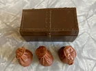 Vintage 1960s Marx Johnny Jane West 3 Gold Bags & Chest Strong Box