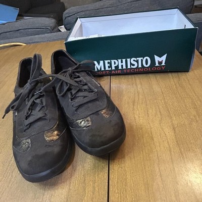 Mephisto Laser Shoes Womens Size 7.5 Brown Soft Air Leather Comfort Walking