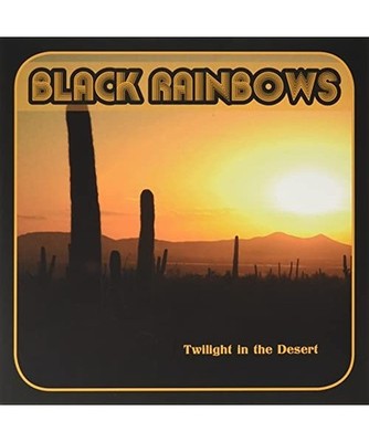 (Orange/Purple) Twilight in the Desert, Black Rainbows